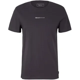 Tom Tailor Denim Herren T-Shirt PRINTED Regular Fit Coal Grau 29476 S