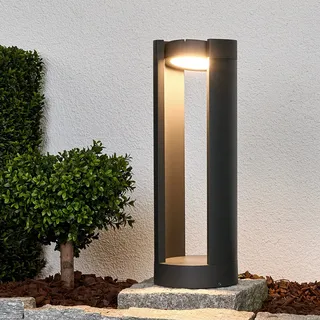 LUCANDE Sockelleuchte Aluminium 50,0 cm inkl. LED 15 W grau