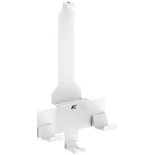 NanoRS Wandhalterung für Konsole mit Padhalterung und Kopfhörerablage | Kompatibel mit PS5 Digitale und Disk Version | Weiße Metallhalterung Platzsparend und Belüftet | Einfache Installation RS181