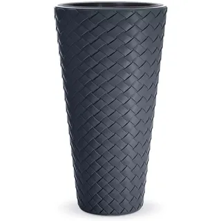 Prosperplast SLIM MATUBA 57L Pflanzgefäß, mit Tank, Abmessungen (mm) 400x400x780, Farbe Anthrazit