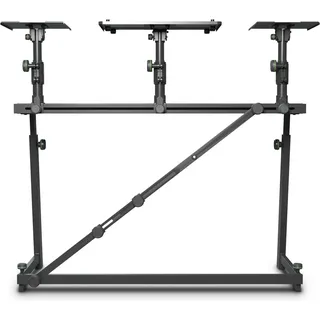 Gravity FDJT 01 - DJ-Tisch mit flexibler Lautsprecher und Laptop Ablage