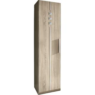 priess Kleiderschrank 1-bis 5-türig, mit silberfarbigen Applikationen beige 48 cm x 193 cm x 54 cm