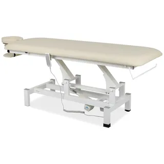 HABYS Massageliege Elektrisch mit 1-Zonen, 182x68cm, Hellbeige, Fortis 1 | Kosmetikliege Elektrisch bis zu 200 kg, Massagebank für Therapieliege mit Fernbedienung