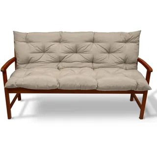 Beautissu Flair BR Bankauflage 100x50cm Natur