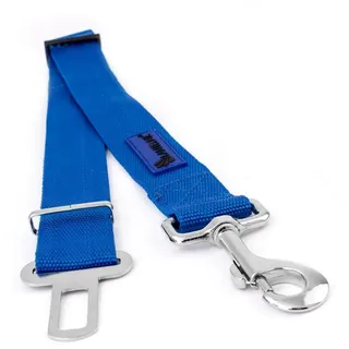 Lantelme Autohundegeschirr Auto Hundegurt Auswahl Länge Farbe Sicherheitsgurt Autogurt Adapter, Hunde Tier Gurtadapter 4,5cm Breit 60 bis 95cm Lang Tiertransport blau 95cm