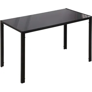 Homcom Esstisch 120 x 75 x 60 cm schwarz