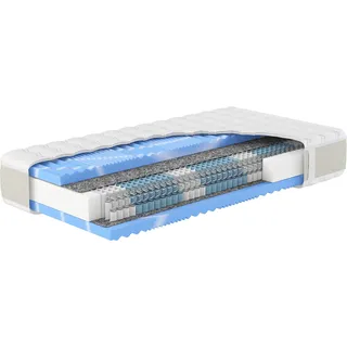 Hn8 Schlafsysteme Taschenfederkern-Matratze "XXL Gelstar T-1000", H4, 200 x 200 cm, Höhe: ca. 25 cm
