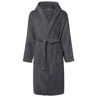 Chiemsee Bademantel Bathrobe Unisex, Baumwolle grau XL