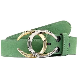 rettungsring gürtel Damengürtel Leder grün 115