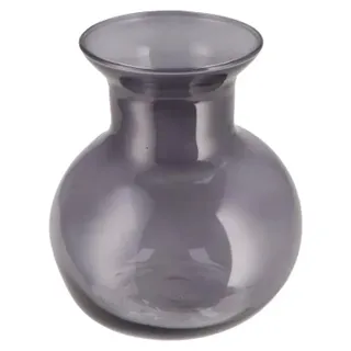 DK Design Blumenvase Mira - Kugelvase Modell - Rauchglas - 25 x 27 cm - Blumenstrausvasen