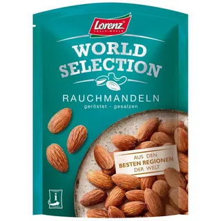 Lorenz Snack-World Lorenz Mandeln World Selection, ohne Schale, geräuchert, geröstet und gesalzen, 100 g