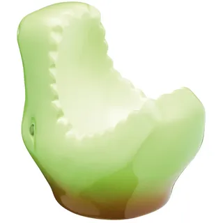 KitchenCraft Keramik Dinosaurier-förmige Neuheit Eierbecher, 7 x 5 x 7 cm (3" x 2" x 3") - Grün