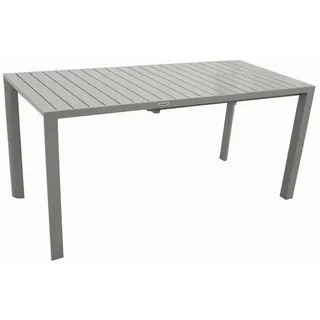 DEGAMO BAGO Ausziehtisch 120/162 x 70 x 74 cm Silber/Grau