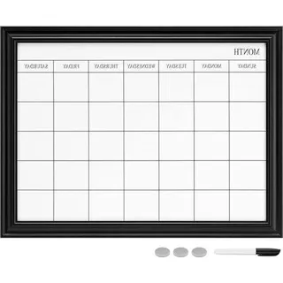 Famanu Whiteboard Magnetisch mit Wochenplaner - 60 x 45 cm
