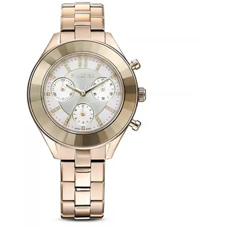 Swarovski Octea lux sport Uhr, Schweizer Produktion, Metallarmband, Goldfarben, Champagne-vergoldetes Finish | OS