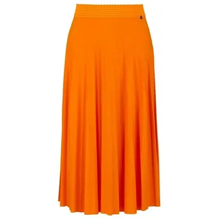 Rich & Royal Plisseerock midi plissee skirt orange 34