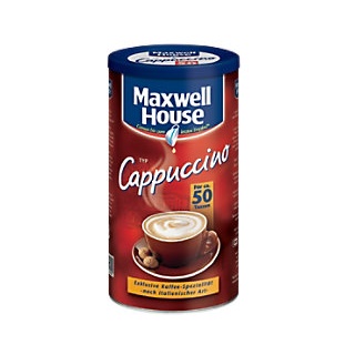 Maxwell House Koffeinhaltig Instantkaffee Dose Cappuccino Intensiv 500 g