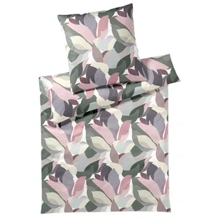 ELEGANTE Night Garden Satin Rosa 135 x 200 cm + 80 x 80 cm