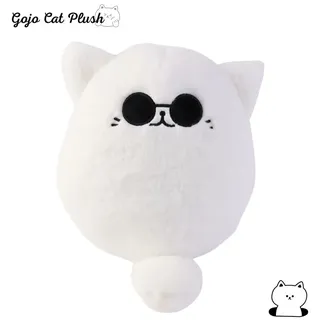 Katze Plüschtier 30cm Anime Kissen Kuscheltier Jujutsu Kaisen Sonnenbrille weiße Katze Geschenk