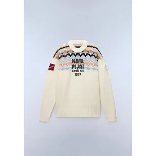 Napapijri Rundhalspullover D-Fiames C beige|braun XL (54)