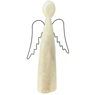 Florists Products Weihnachtsmann Moderner Holzengel Schutzengel Dekofigur Weihnachten H27,5cm