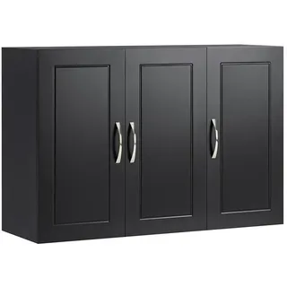 SoBuy Hängeschrank, Schwarz,