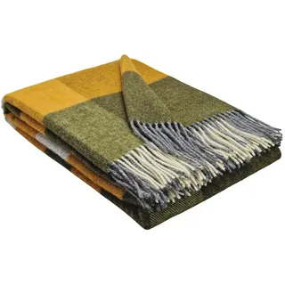 Wolldecke Wolldecke Wolldecke TIROL aus 100% Schurwolle, STTS gelb
