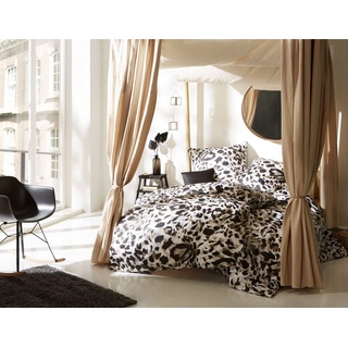 Bettwäsche »Mako Satin Bettwäsche Leopard«, BETTWAESCHE-MIT-STIL, Mako Satin, 2 teilig weiß 1 St. x 155 cm x 220 cm