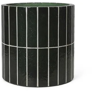 Ferm Living - Pillar Pflanzentopf, dunkelgrün