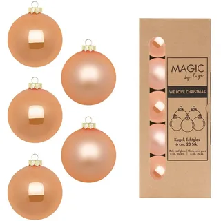 inges magic & goodz 20 Stück in Kartonbox Christbaumkugeln Weihnachtsbaumkugeln Sweet Melon