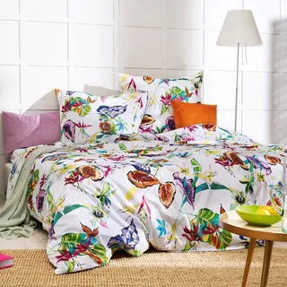 Apelt Mako-Satin Bettwäsche Nina bunt 155x220 cm + 80x80 cm - bunt