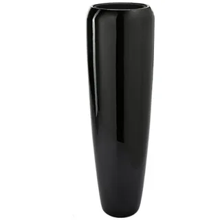 Flingora Bodenvase Cleo, mit Einsatz - Fiberglas - Indoor & Outdoor - Schwarz - Höhe 117 cm schwarz Ø 34 cm x 117 cm
