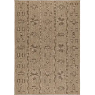 Ayyildiz Dhaka Outdoor-Teppich 80 x 250 cm Beige/Schwarz