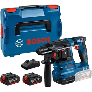 Bosch GBH 18V-22 inkl. 2 x 4,0 Ah Akku + Schnellladegerät + L-Boxx