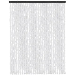 arsvita Flauschvorhang, Weiß, Kunststoff, 120x2x220 cm, Wohntextilien, Gardinen & Vorhänge, Fertiggardinen, Fadenvorhänge