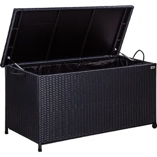 Stilista Polyrattan Auflagenbox 122 x 62 x 56 cm Schwarz