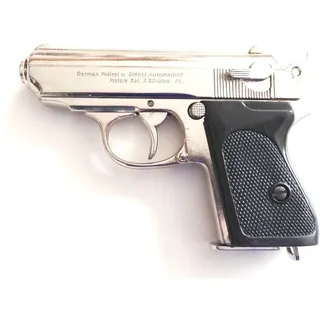 Pistole Walther PPK silber (Deko Waffe)