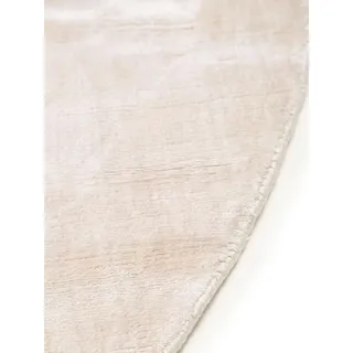 benuta pure benuta ø Teppich Nela naturel Viskose 120x120 cm | NADUVI