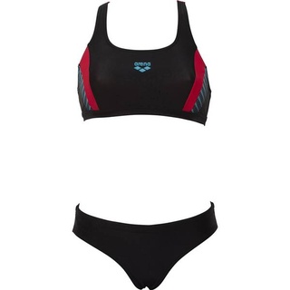 arena Damen Sport Bikini Threefold, BLACK-BLACK-ANGURIA, 40