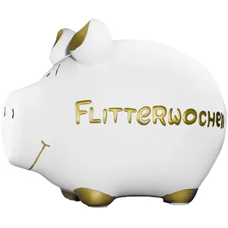 G. Wurm KCG Sparschwein Flitterwochen aus Keramik - Spardose Hochzeit, Urlaub, Sparbüchse, Geldbüchse, Urlaubskasse, Heirat, Geldgeschenk