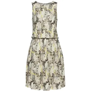 VIVANCE Jerseykleid Damen creme-limone bedruckt Gr.38
