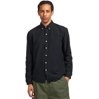 Organic Button Down Shirt Herren DEEP BLACK XL