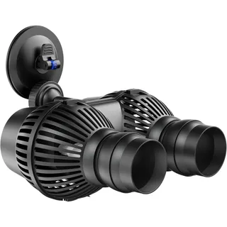 Wiltec SunSun JVP-200A Strömungspumpe 5000 l/h 7 W Aquarium Pumpe mit 2 schwenkbaren Düsen und Saugnapf zur einfachen Befestigung