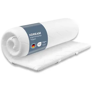 XDream Pure Topper ergonomischer Komfortschaum 80 x 200 cm weiß