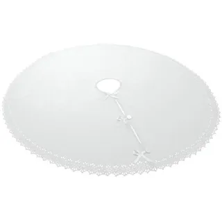 Wometo Weihnachtsbaumdecke Ø 120 cm weiß