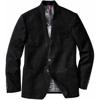 Stilkraft Herren Jacket Slim Fit Schwarz einfarbig - 58