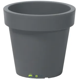 botle Blumentopf Übertopf Blumenkübel 20 cm x 18,1 cm Grauer Stein Pflanzkübel Pflanztopf Kunststoff