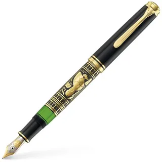 Pelikan Toledo M900 Kolbenfüller schwarz-gold M (mittel), 1 St.