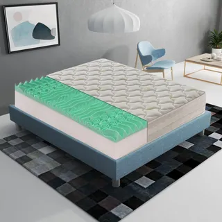 ilovesleep Materassiedoghe - Memory Foam Matratze 100x190 Mit Erfrischendem Gel Und 9 Differenzierten Zonen - 27 Cm Hoch