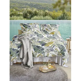 IRISETTE Easy 8697 Seersucker Blau 140 x 200 cm + 2 x 90 x 70 cm